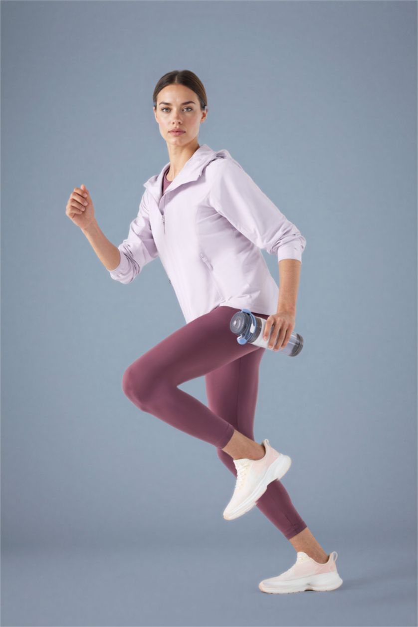 حريمي أرجواني جاكيت مطر بناتي وتر بروف بكابيشون من DeFactoFit