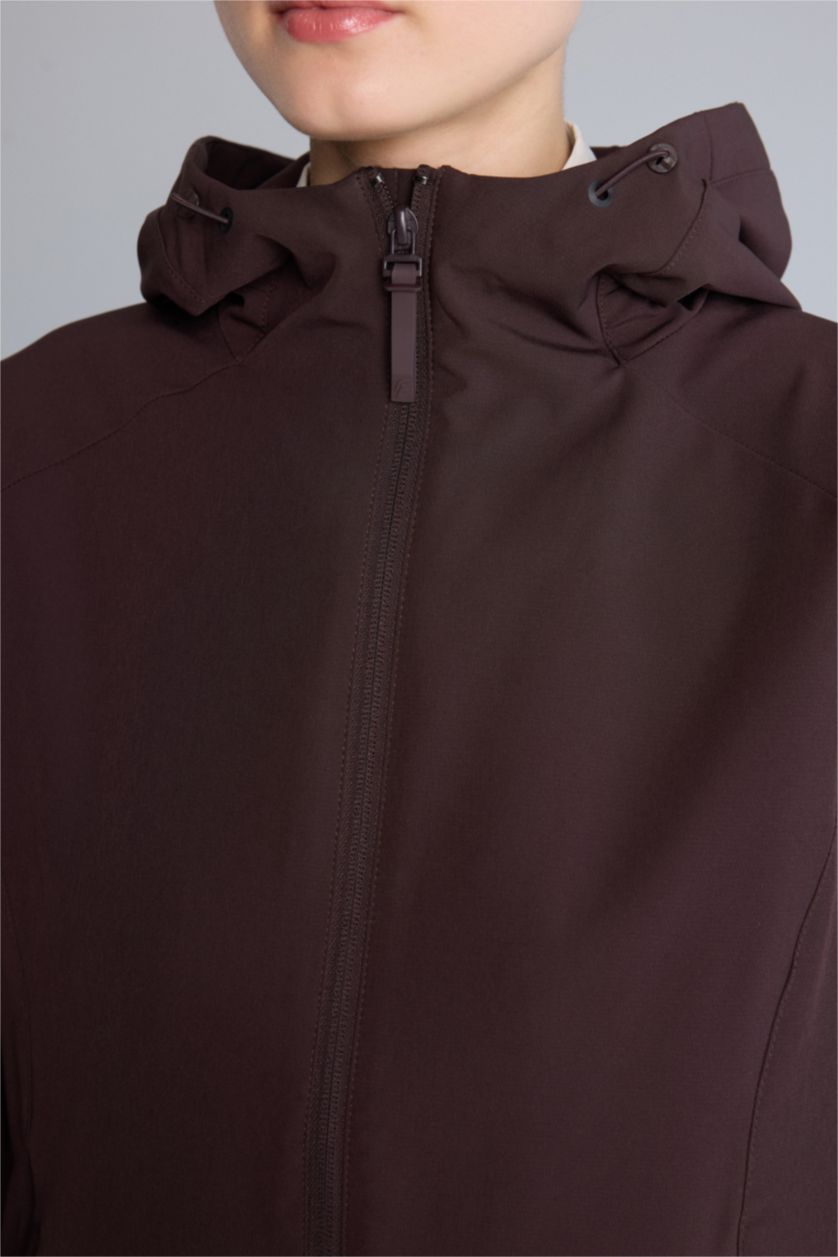 Women Brown Zipper