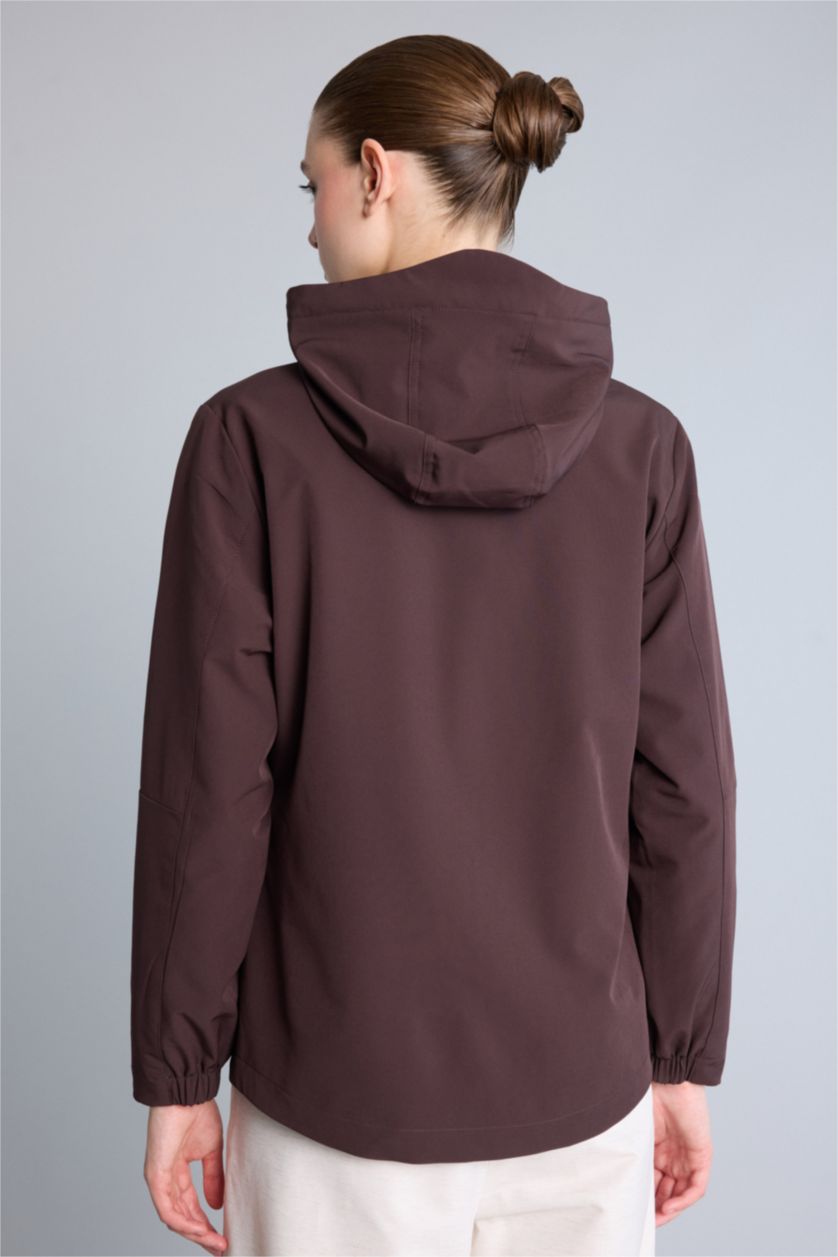 Women Brown Zipper