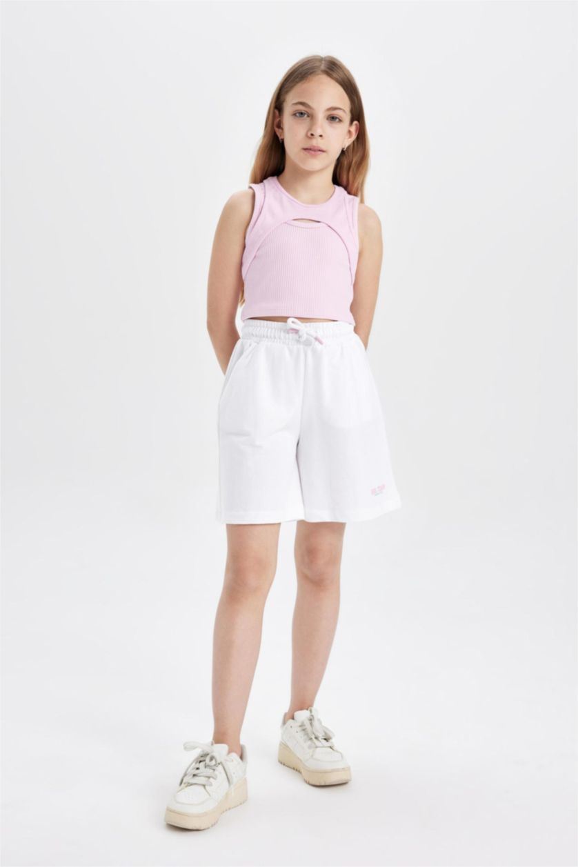 GIRLS & TEENS VIOLET WHITE Girl Shorts