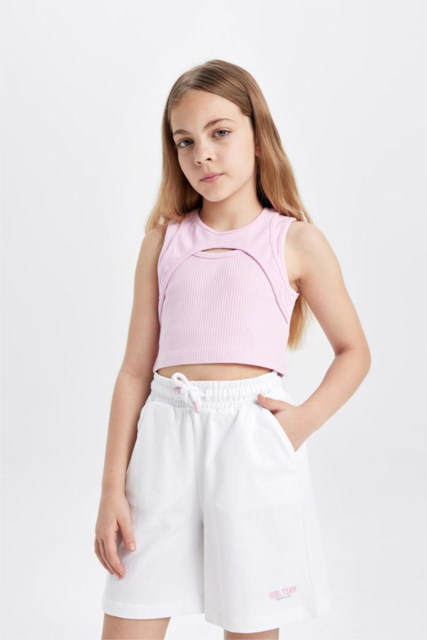 GIRLS & TEENS VIOLET WHITE Girl Shorts