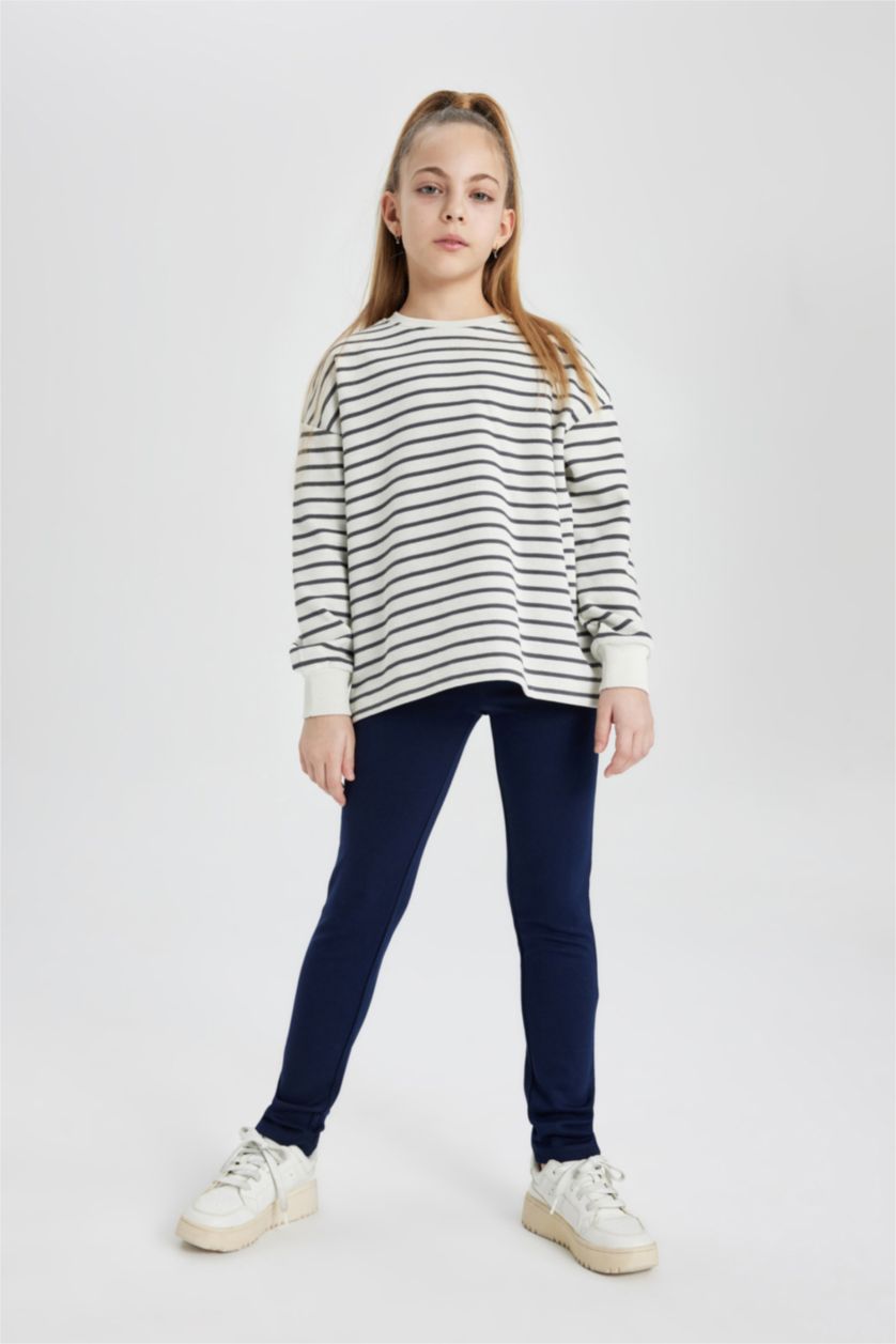 FILLES Marin Legging Long pour Fille