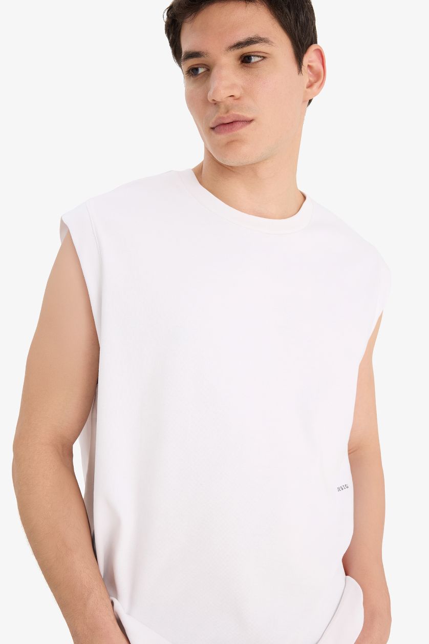 Ерлер ақ Ерлерге бокси фит дөңгелек жаға минималл Ішкөйлек