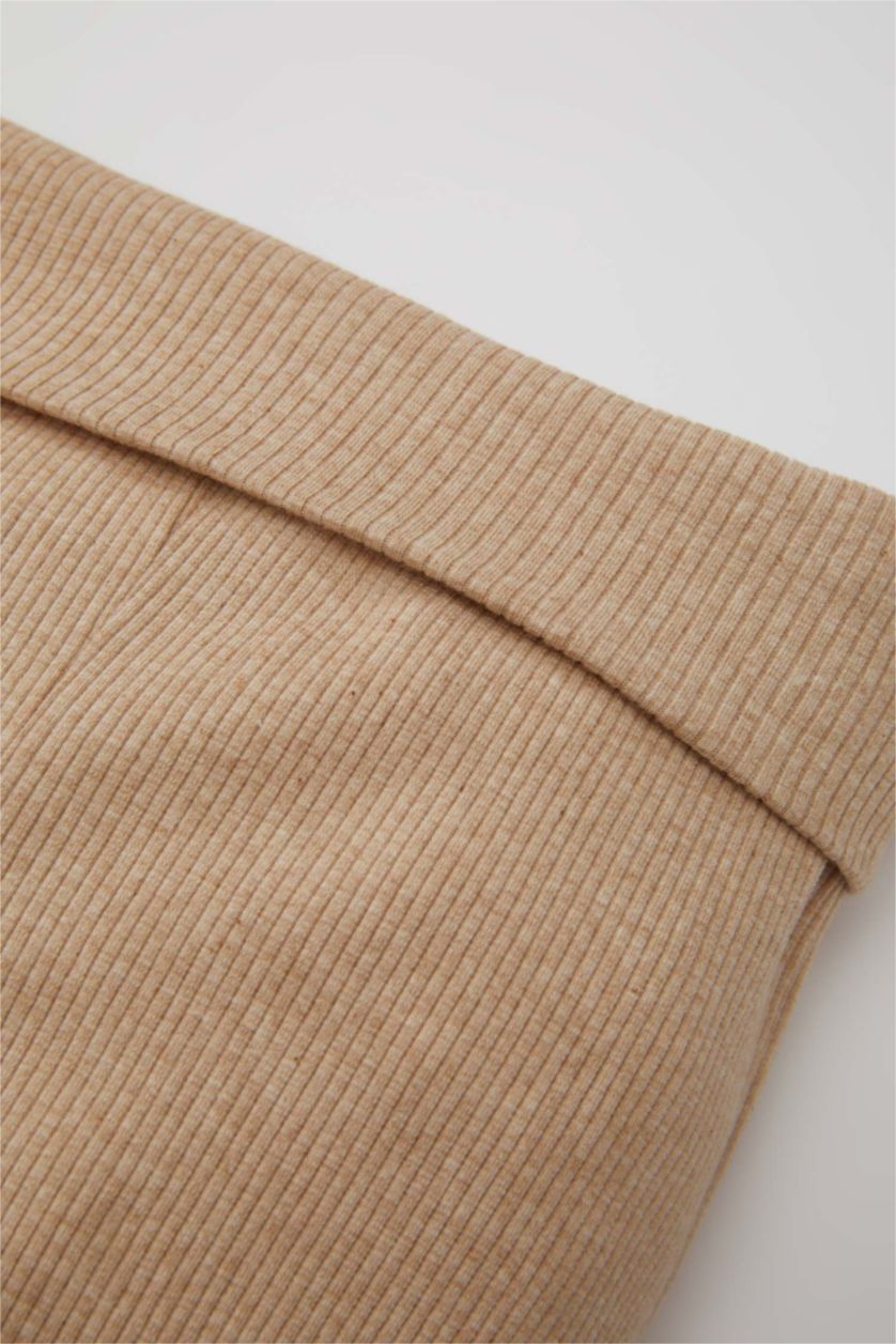 طفلة صغيرة ميلانج بيج طقم بيبي اولادي مضلع قصة عادية - 3 قطع