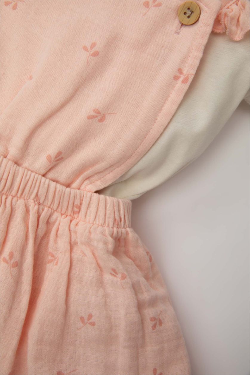 Малыши девочки Светло-розовый Комплект из 2-х вещей с принтом для малышей девочек