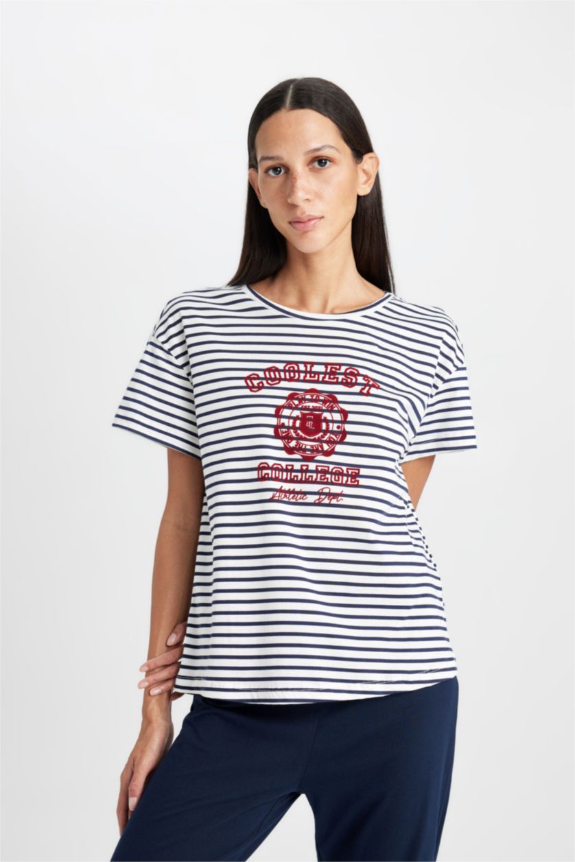 FEMME Marin Ensemble Pyjama imprimé