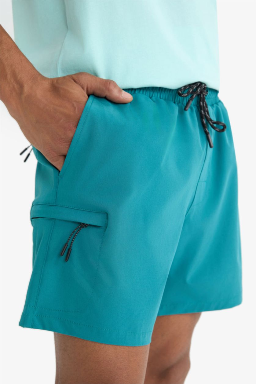 رجالي أخضر شورت بحر قصير أخضر من DeFactoFit