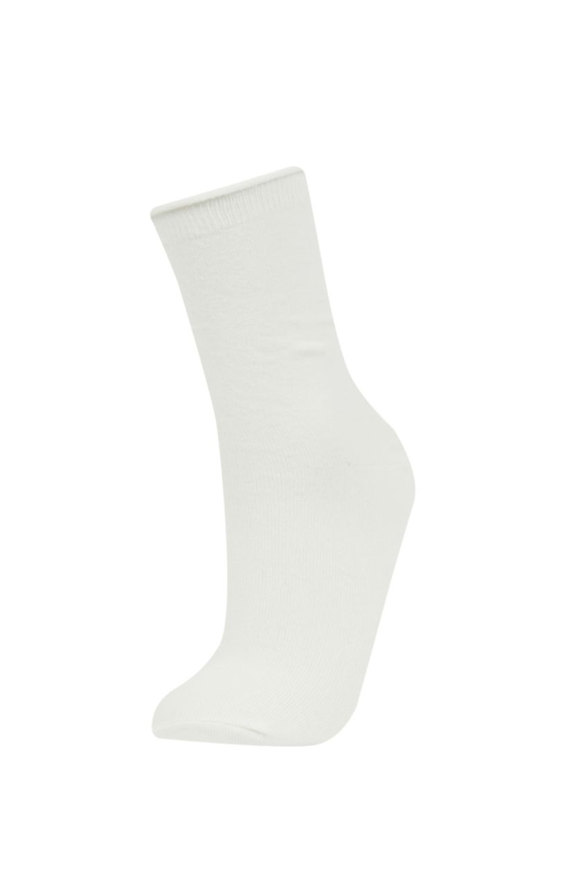 حريمي بيج فاتح شرابات طويل حريمي قطن - قطعتين