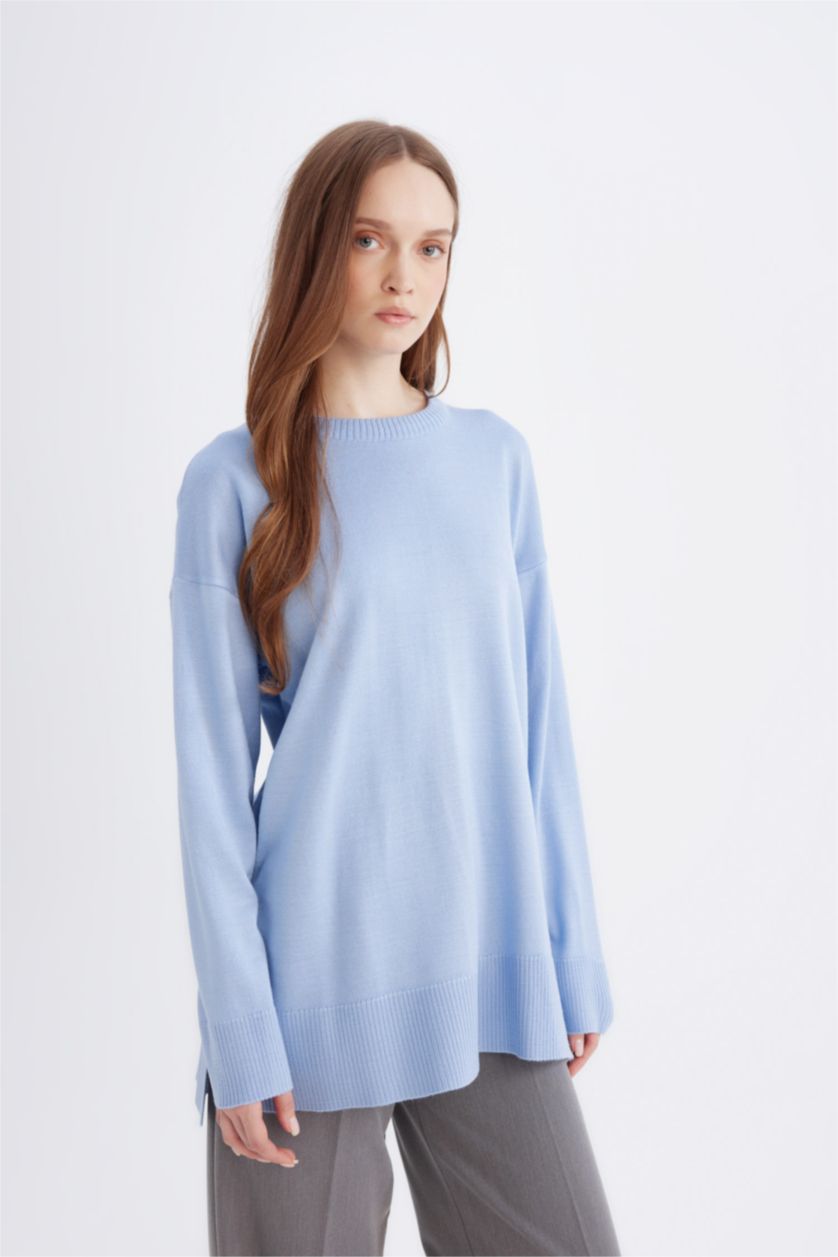 WOMAN Blue Regular Fit Tunic