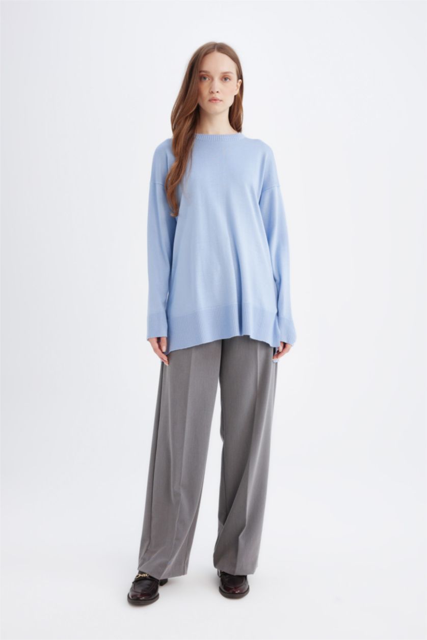 WOMAN Blue Regular Fit Tunic