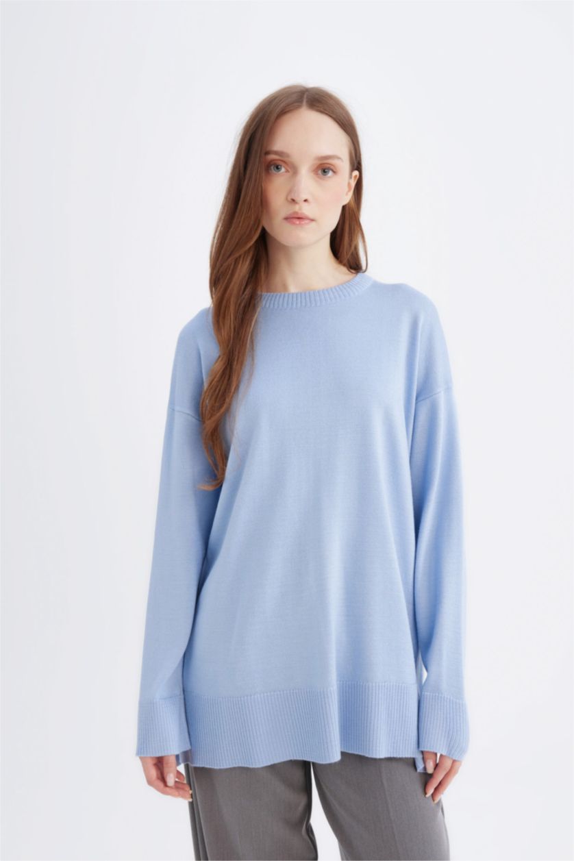 WOMAN Blue Regular Fit Tunic