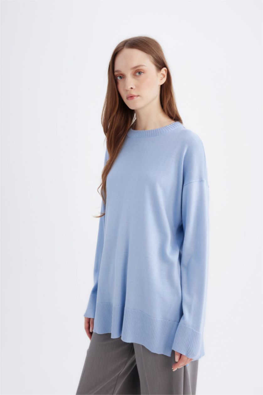 WOMAN Blue Regular Fit Tunic