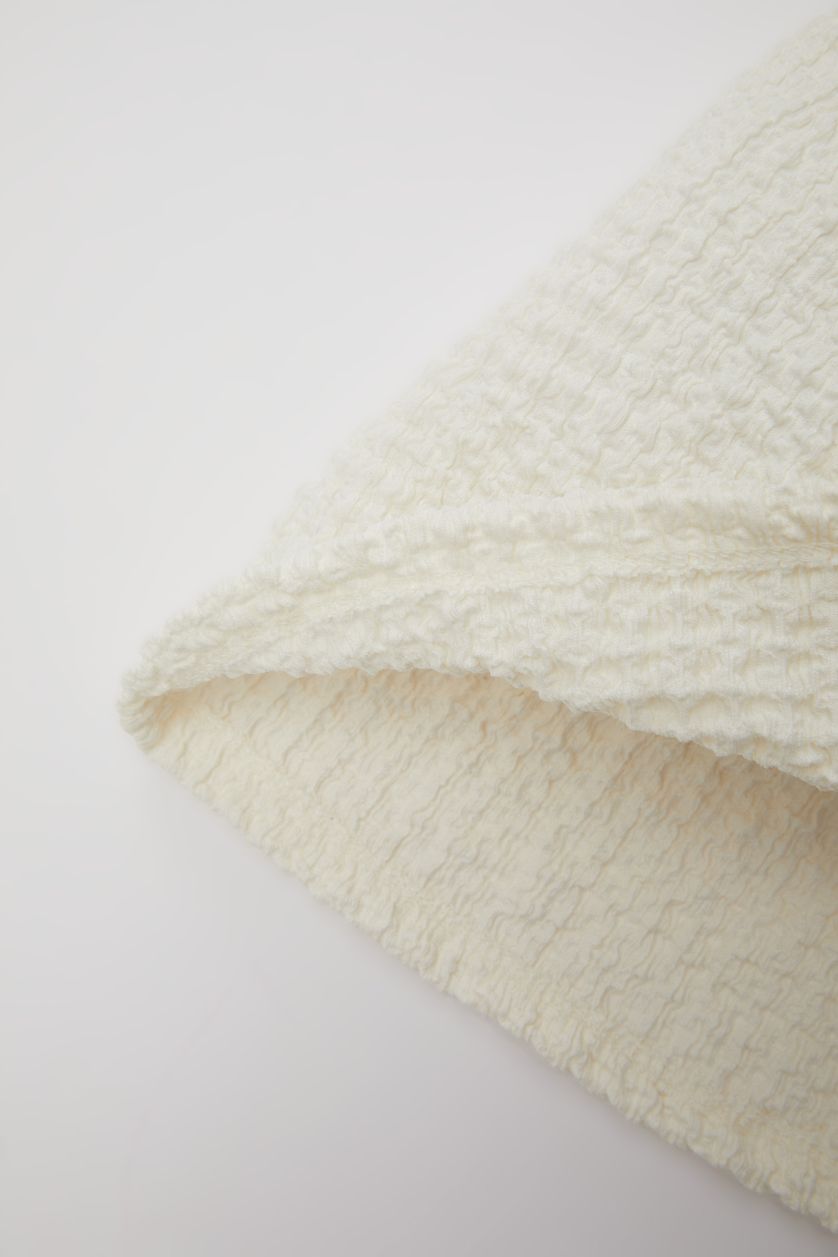 Baby Girl Ecru Baby Girl Short Sleeve Dress