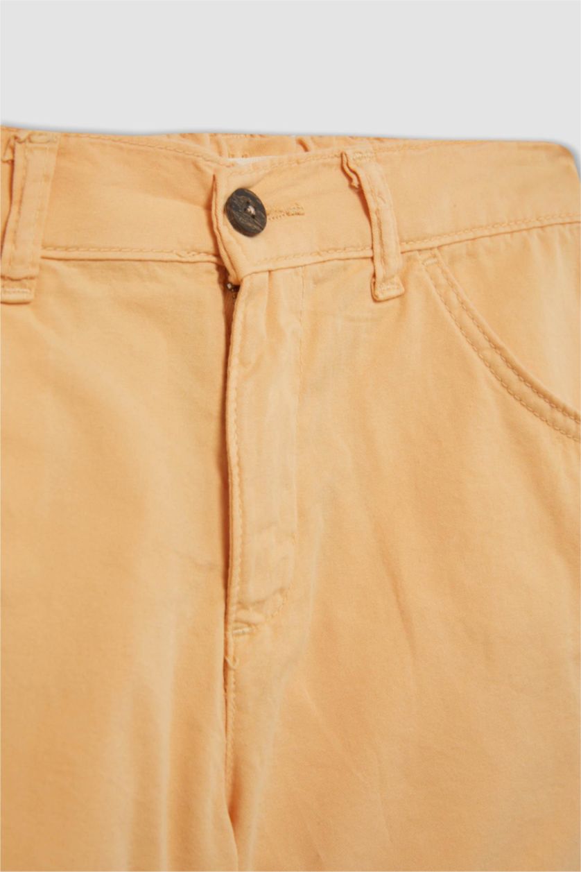 GIRLS & TEENS Yellow Girl Cotton Shorts