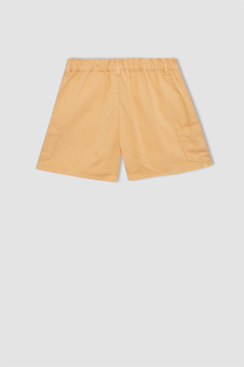 GIRLS & TEENS Yellow Girl Cotton Shorts