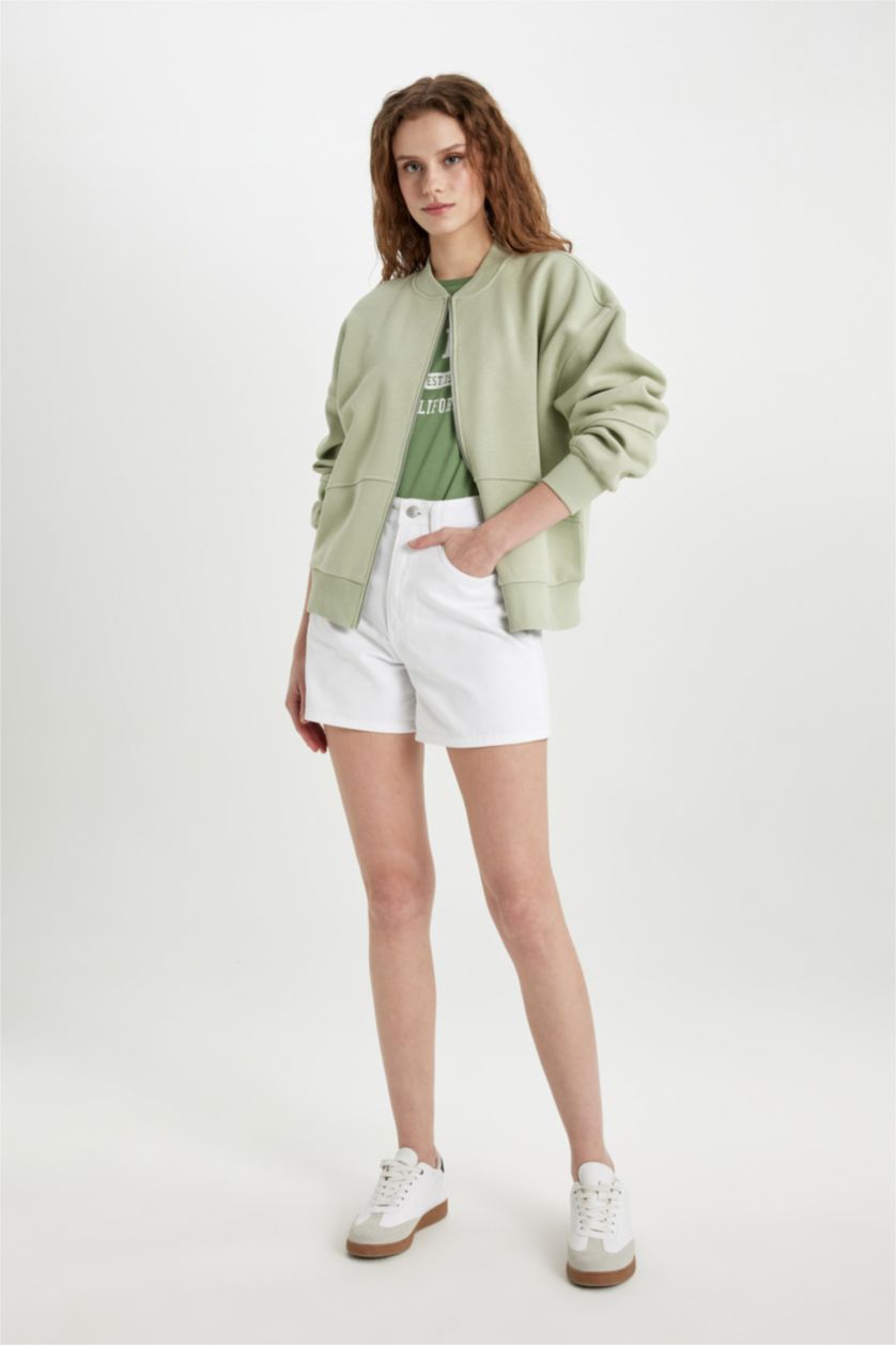 Kadın Mint Oversıze Kalın Kumaş