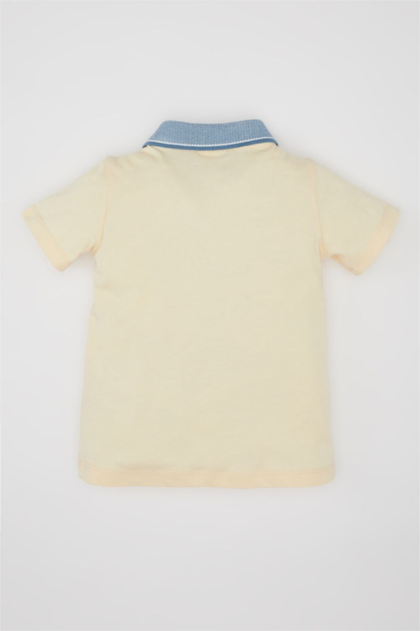 BÉBÉ GARÇON Écru T-Shirt Polo à Manches Courtes imprimé pour BéBé Garçon