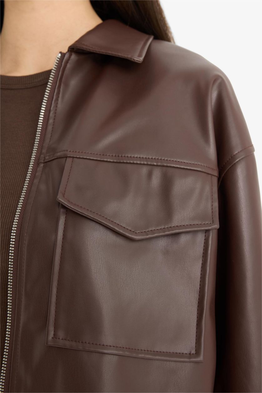 Әйелдерге Қоңыр қалыпты пішім Ұзын жеңді көйлек