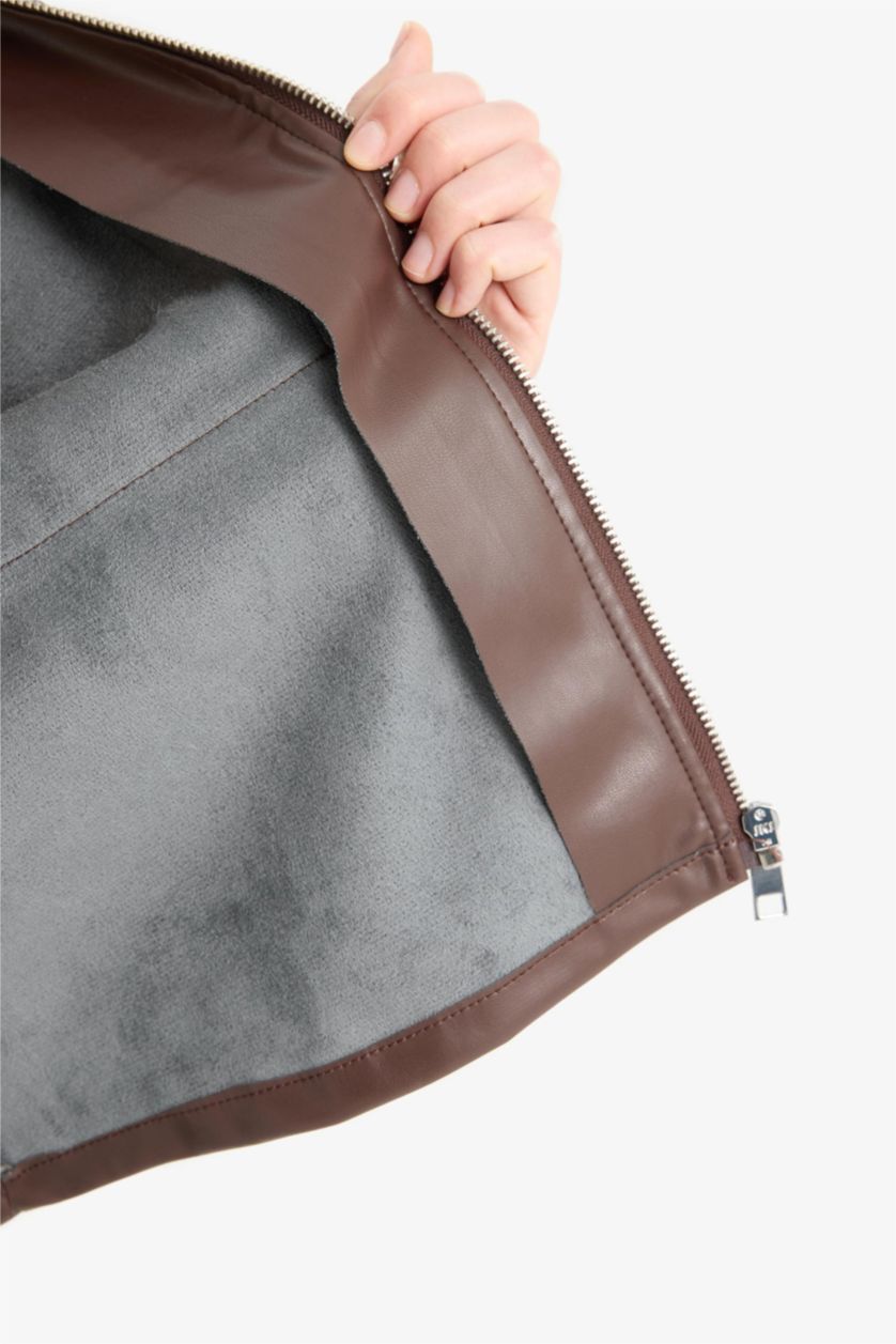 Әйелдерге Қоңыр қалыпты пішім Ұзын жеңді көйлек