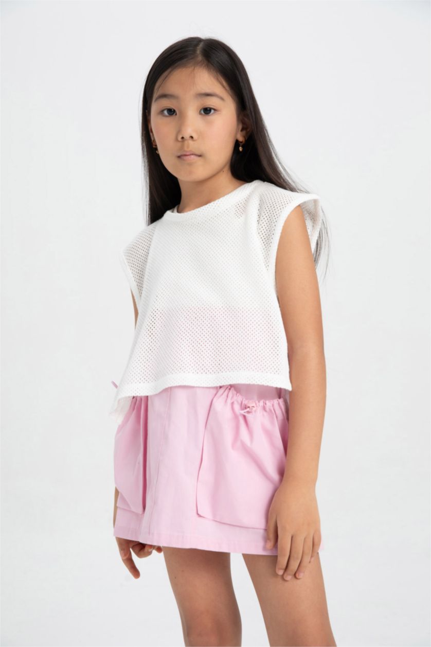 Kız Çocuk - Genç Kız Ekru Atlet Kız Çocuk