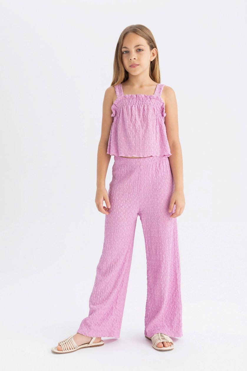 GIRLS & TEENS Pink Girl Strap Blouse