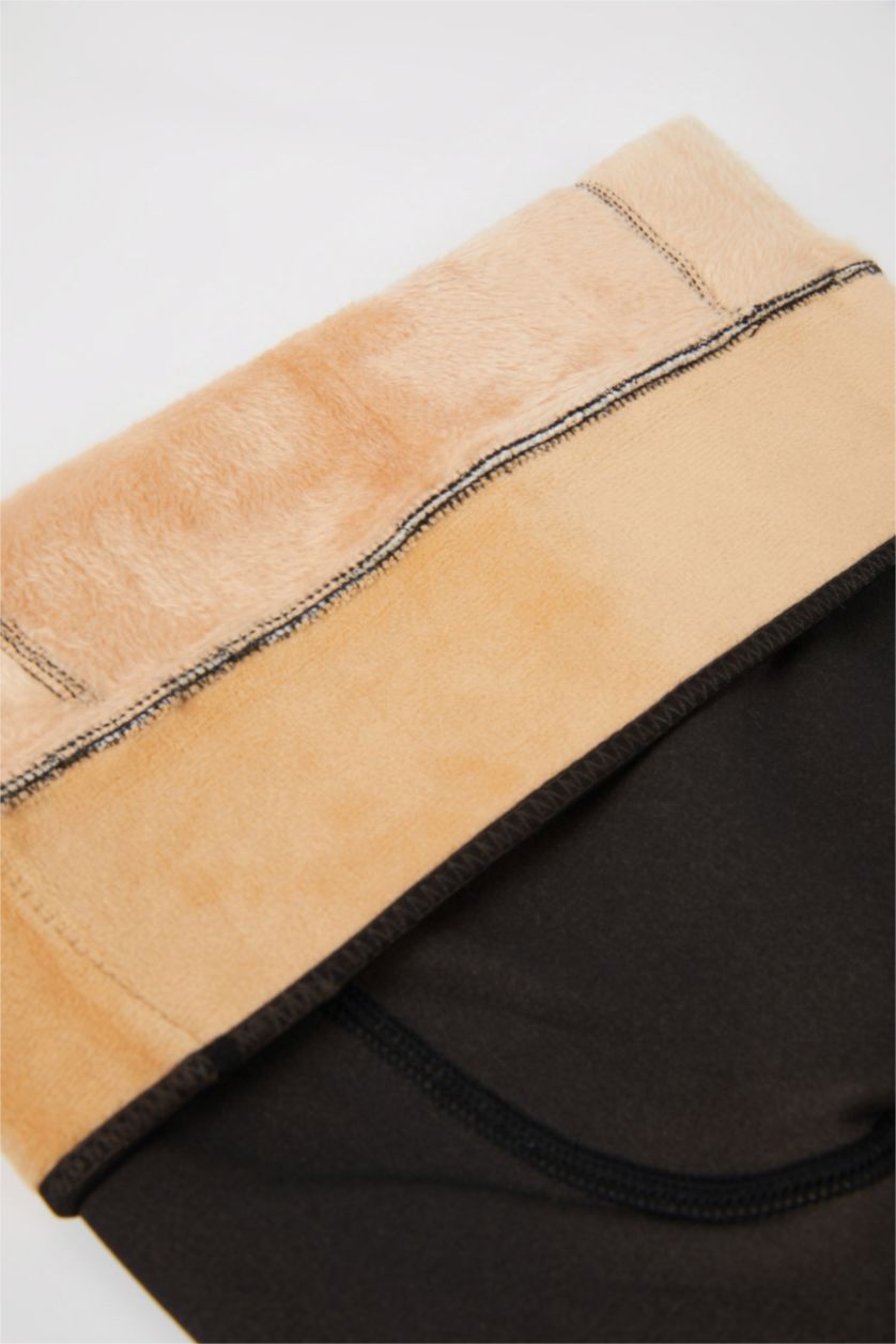 Kadın Siyah Pamuklu Külotlu Çorap