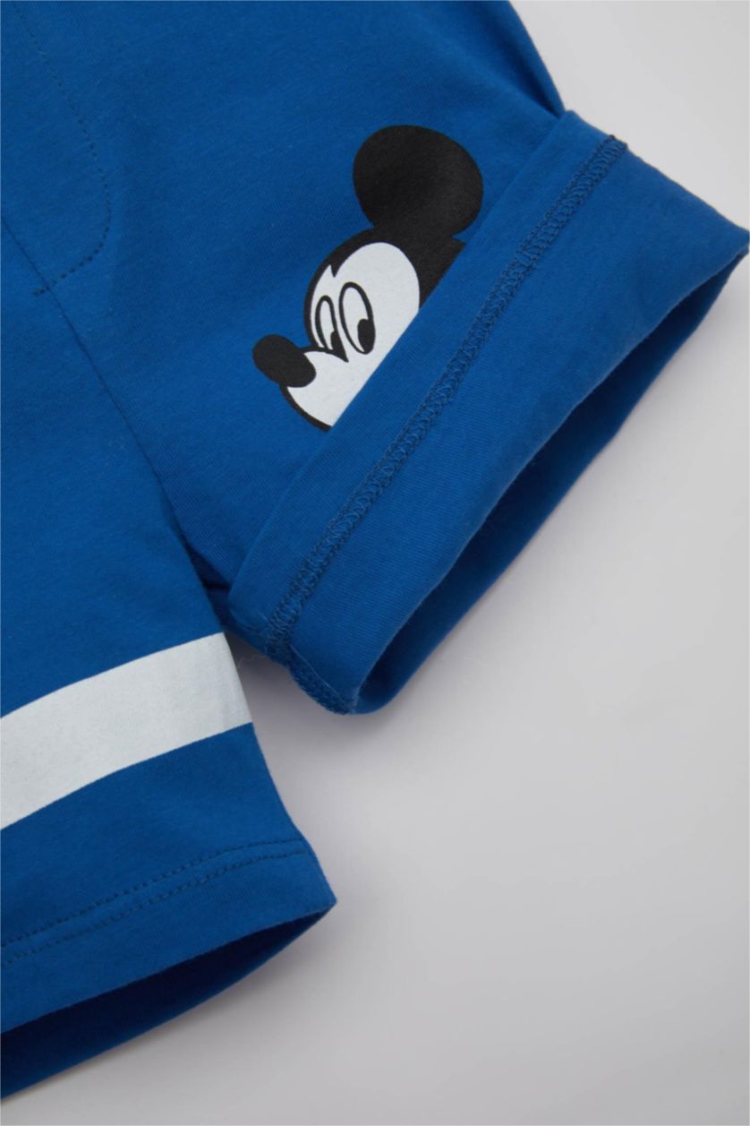BÉBÉ GARÇON Bleu Short Motif Disney Mickey & Minnie pour Bébé Garçon