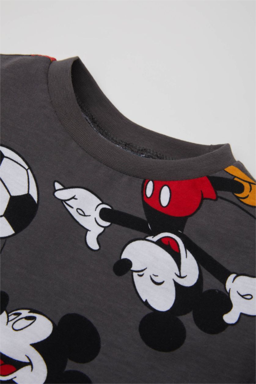BABY BOY Dark Grey Baby Boy Disney Mickey Minnie Crew Neck T-Shirt