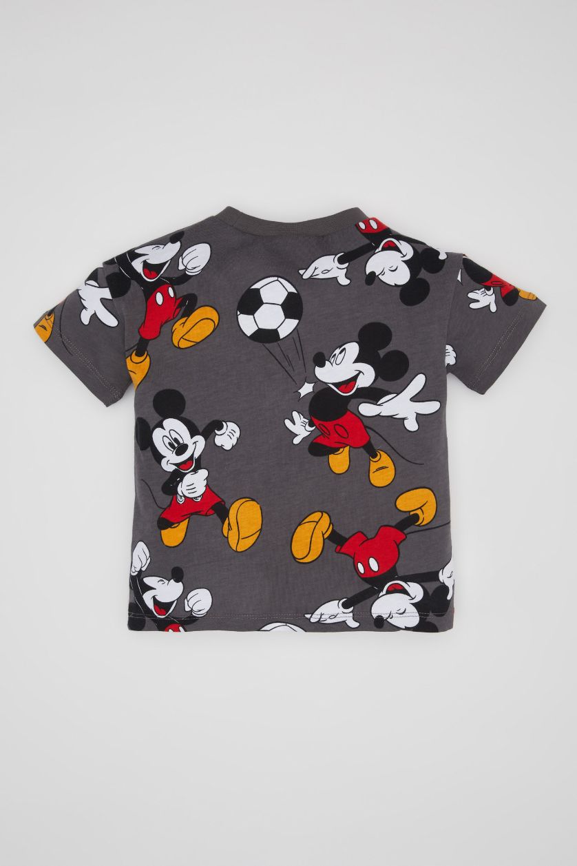 BABY BOY Dark Grey Baby Boy Disney Mickey Minnie Crew Neck T-Shirt