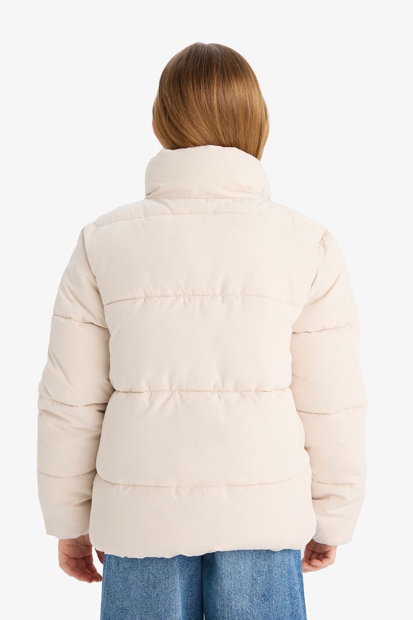 GIRLS & TEENS Stone Girl Water Repellent Fleece Lined Zippered Puffer Jacket