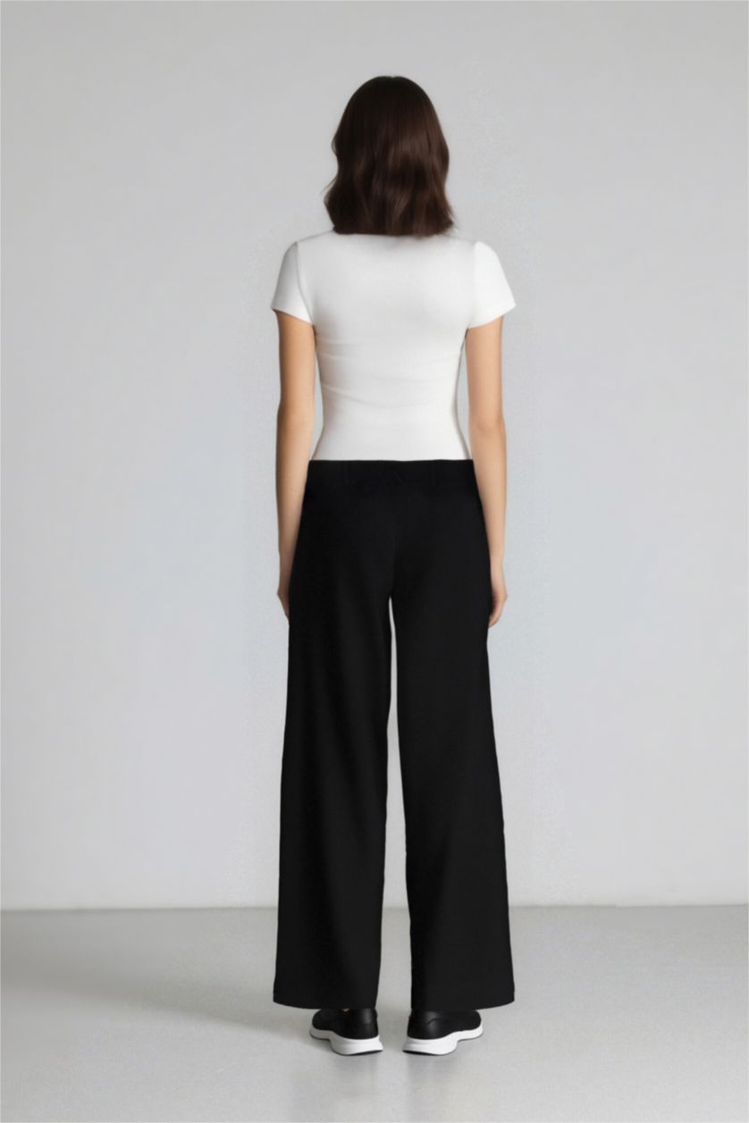 WOMAN Black Wide Leg Trousers