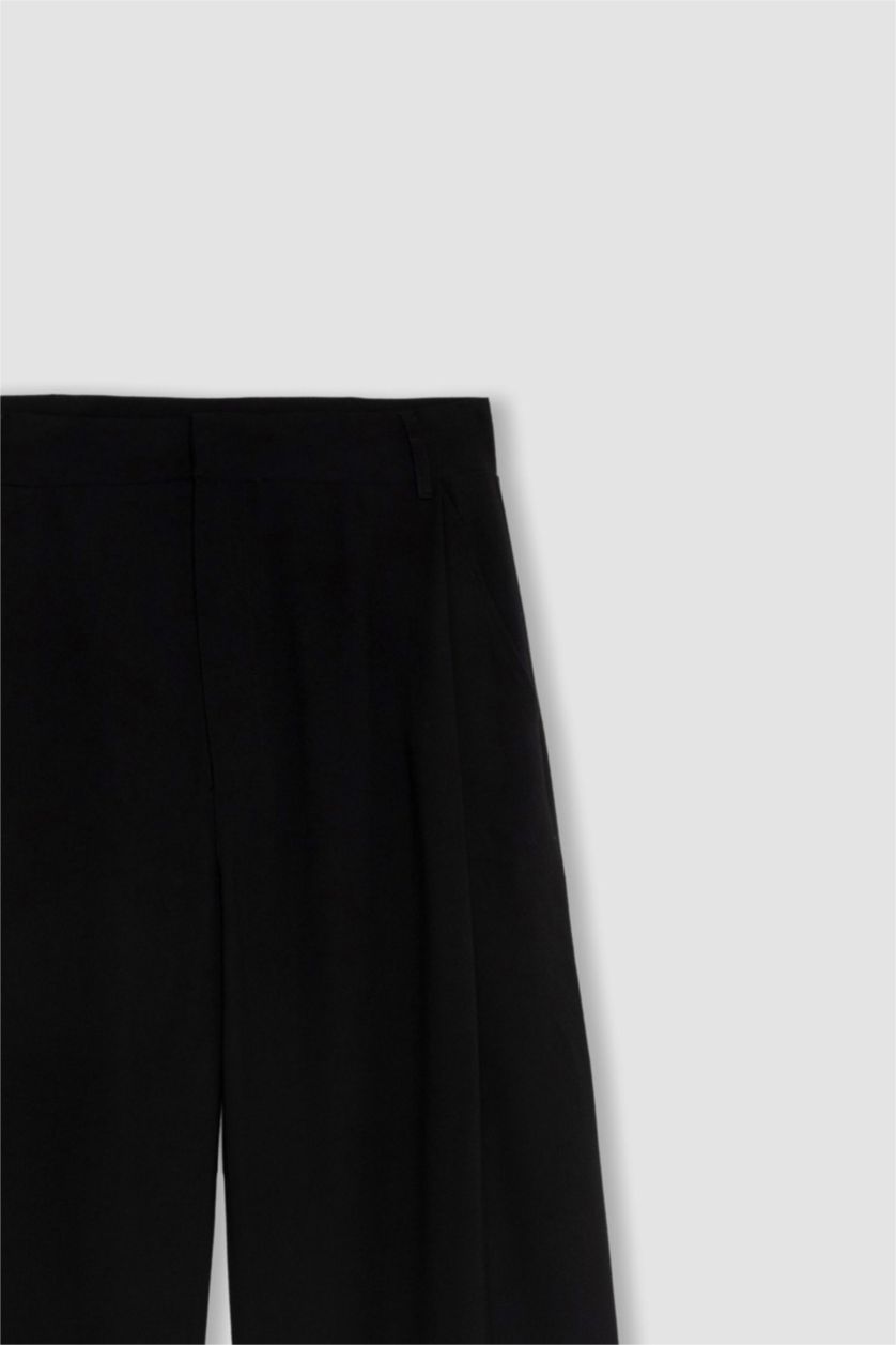 WOMAN Black Wide Leg Trousers