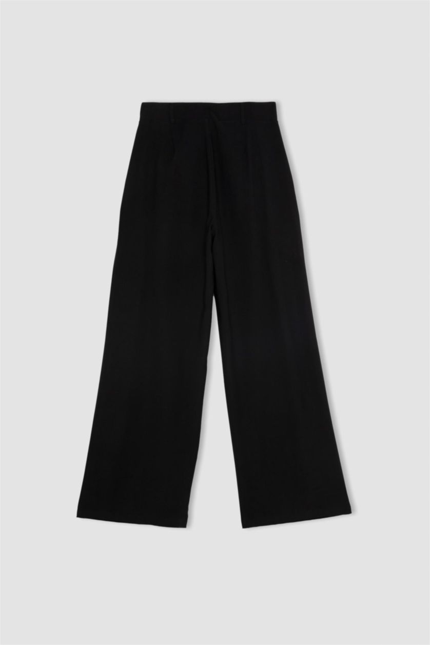 WOMAN Black Wide Leg Trousers