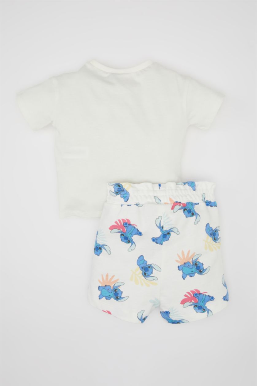 Малыши девочки Бежевый Комплект из 2-х вещей Disney Lilo Stitch для малышей девочек