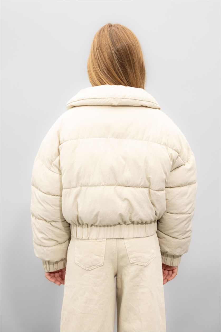 Girls & Teens Stone Girl Hooded Waterproof Puffer Jacket