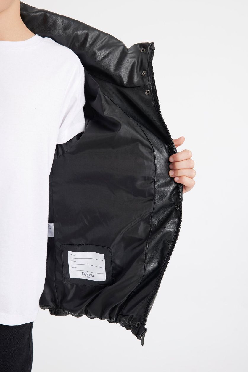 بناتي أسود جاكيت بامب بناتي وتر برووف بكابيشون وسوسته