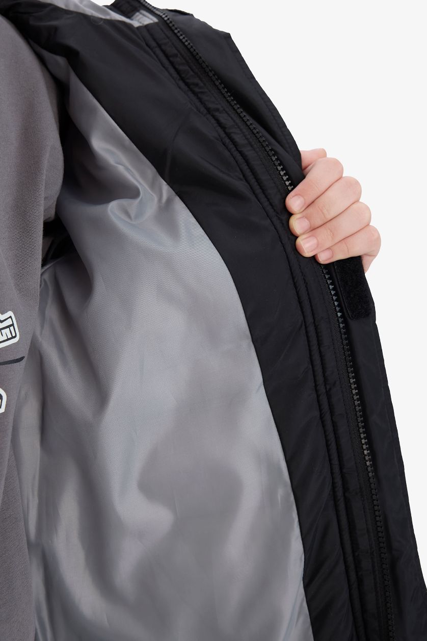 Ұлдар Және Жасөспірімдер қара Ұлдарға бас киімді Пальто