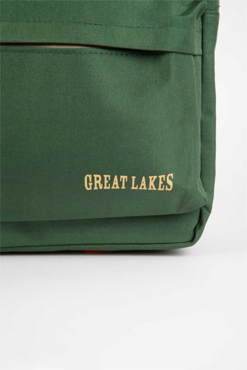 Erkek Çocuk - Genç Erkek Yeşil Unisex Çocuk Baskılı Oxford Okul Sırt Çantası