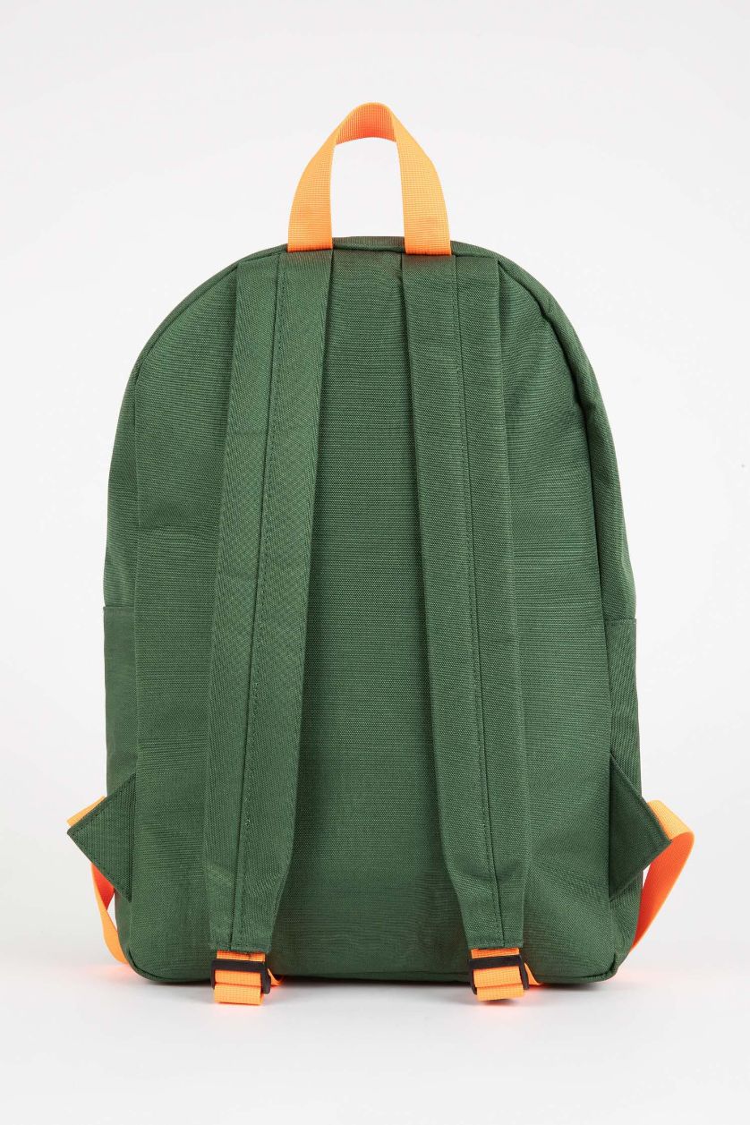 Erkek Çocuk - Genç Erkek Yeşil Unisex Çocuk Baskılı Oxford Okul Sırt Çantası