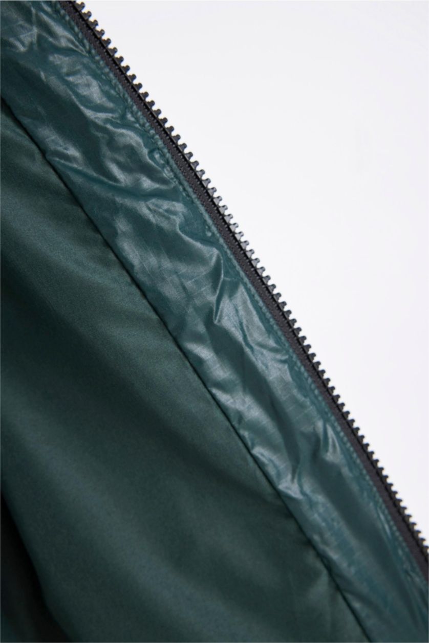 Boys & Teens Dark Green Boy Hooded Water Repellent Puffer Jacket