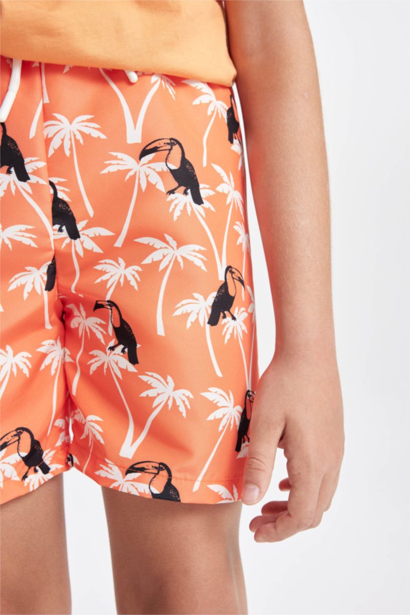 Boys & Teens Orange Boy Swim Shorts