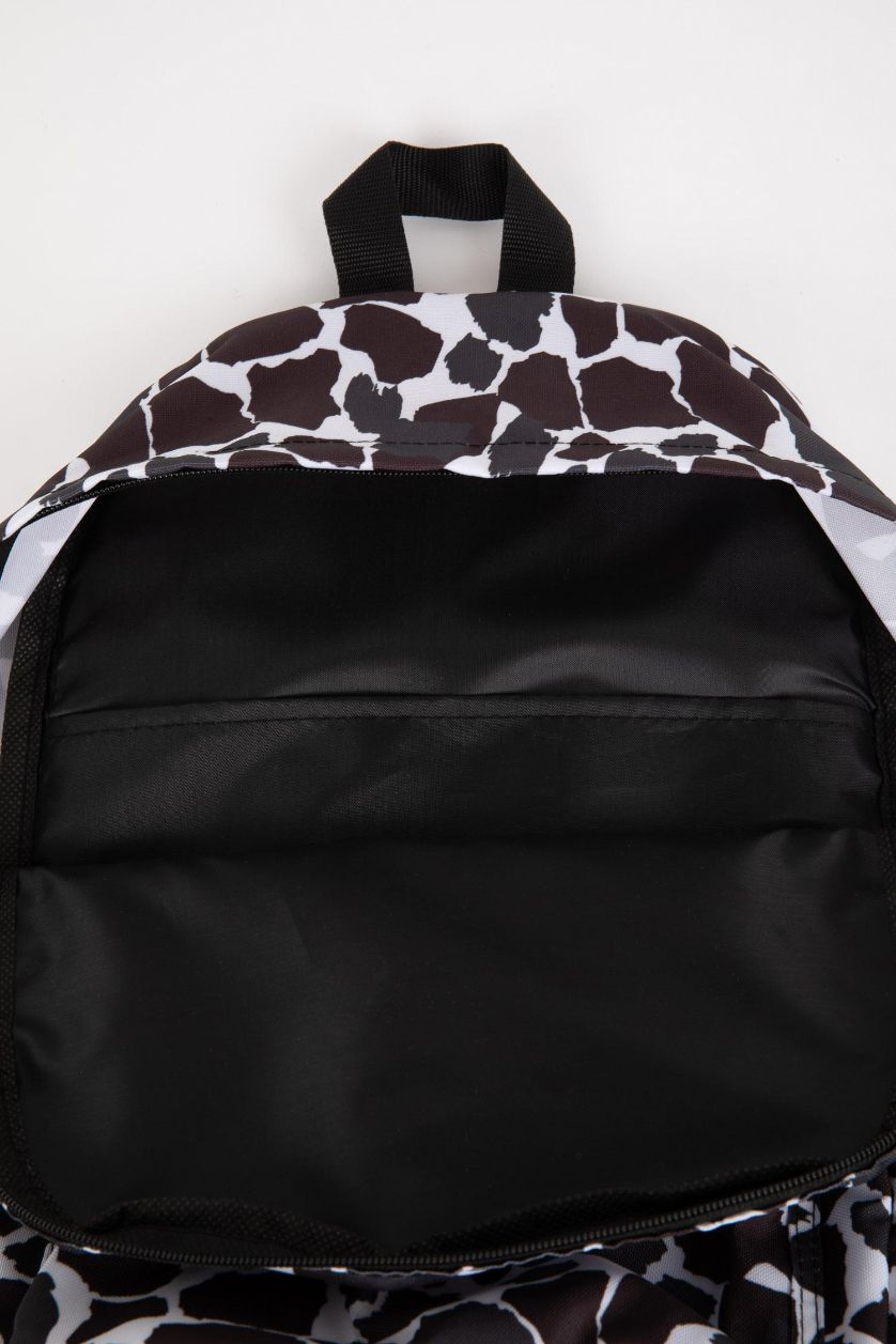 Kız Çocuk - Genç Kız Karma Kadın Leopar Desenli Okul Sırt Çantası
