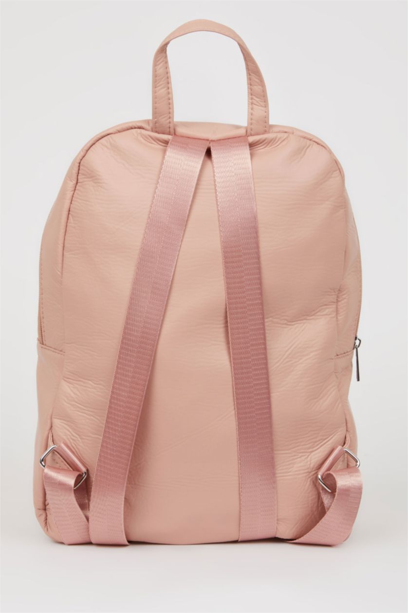 نساء زهري فاتح جنطة ظهر نسائي جلد صناعي