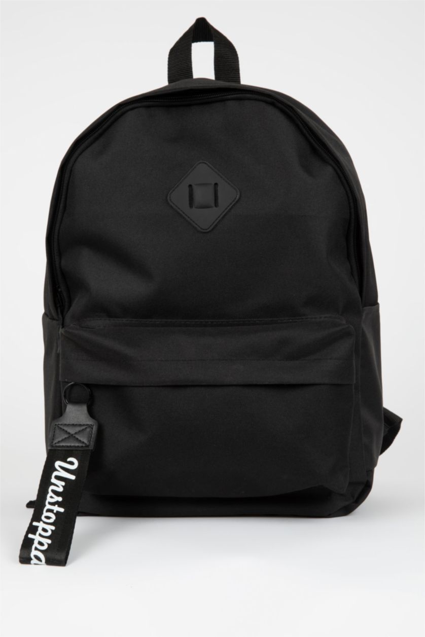 Woman Black Unisex Backpack