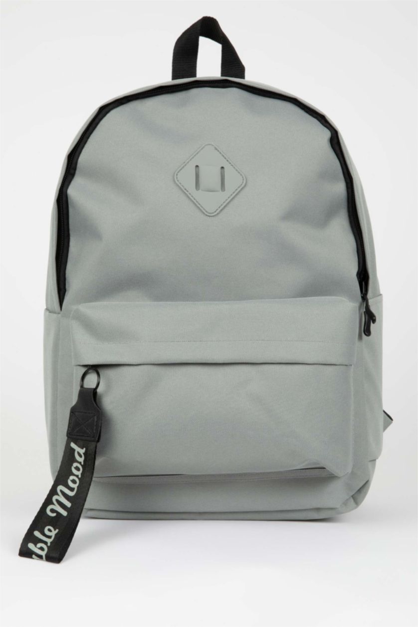 Kadın Açık Gri Unisex Okul Sırt Çantası
