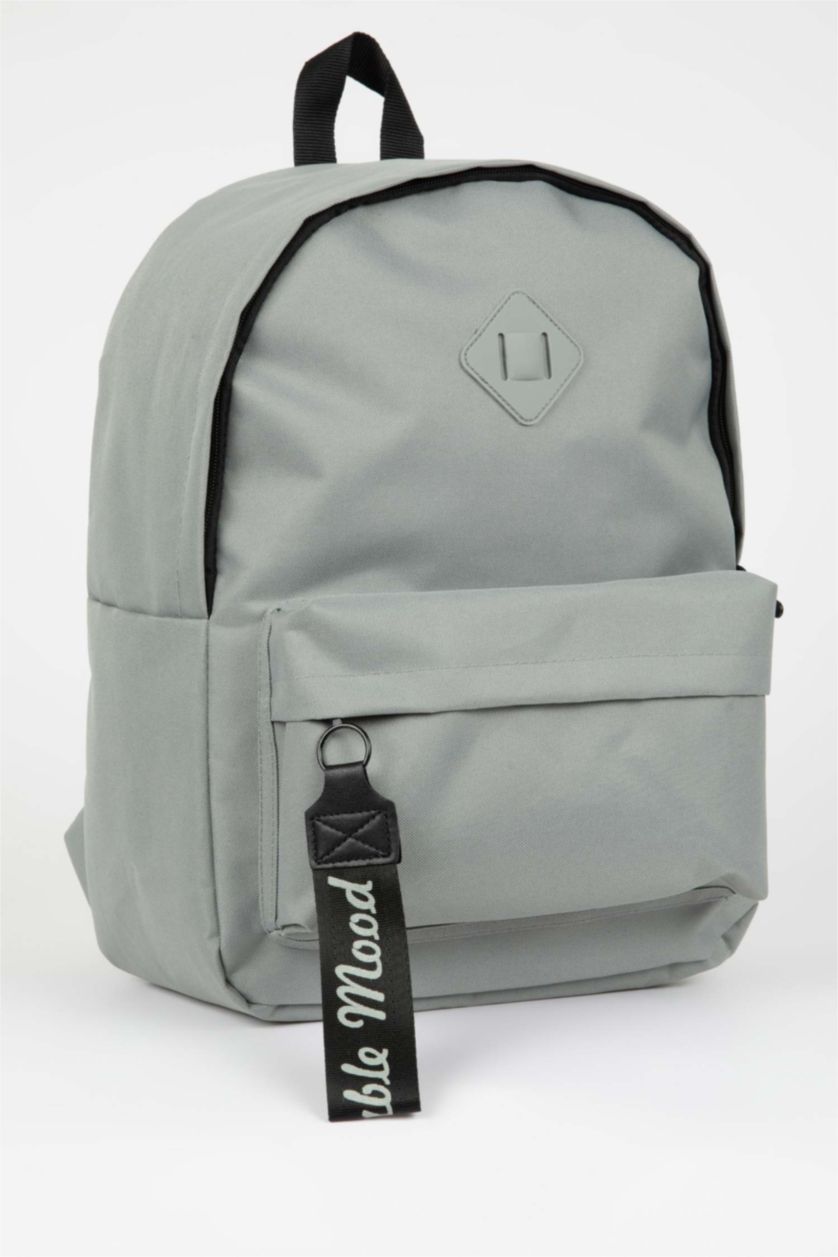 Kadın Açık Gri Unisex Okul Sırt Çantası