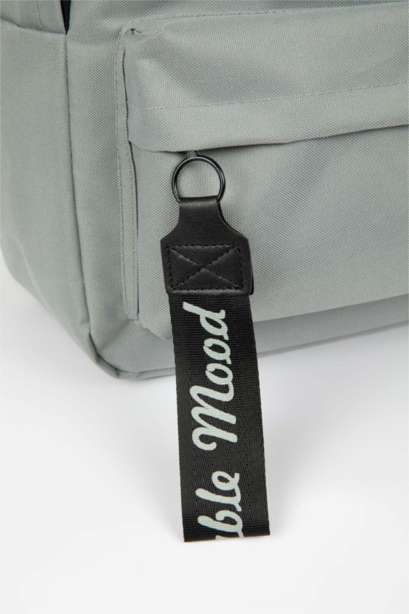 Kadın Açık Gri Unisex Okul Sırt Çantası