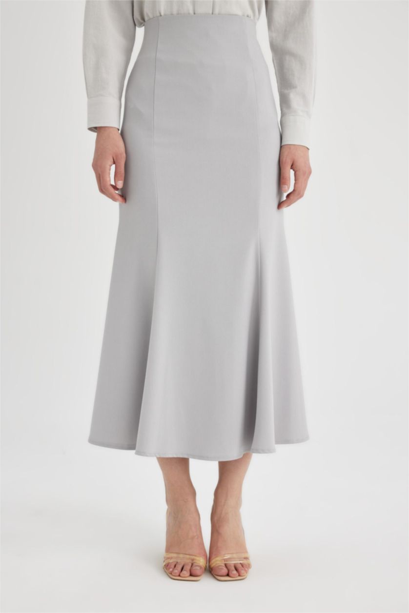 حريمي رمادي جيبة طويلة بنسل