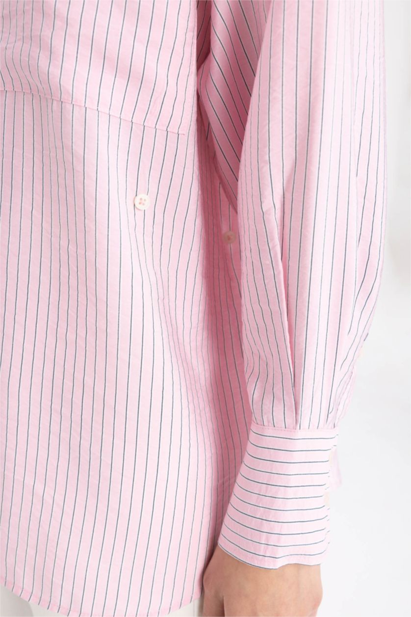 WOMAN Pink Relax Fit Printed Long Sleeve Tunic