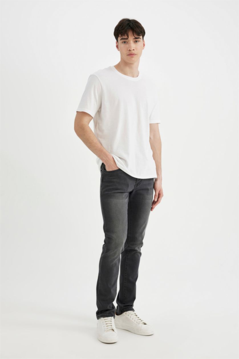 رجالي أنثرا بنطلون جينز بيدرو سليم فيت برجل ضيق وخصر عادي